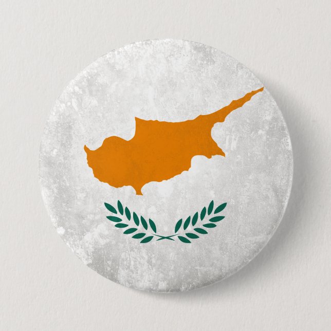 Cyprus 7.5 Cm Round Badge (Front)