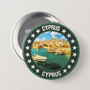 Cyprus                                             7.5 cm round badge