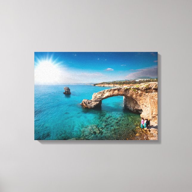 Cyprus, Bridge of Lovers  Canvas Print (Front)