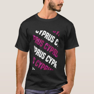 Cyprus Camo Pattern Pink Camouflage T-Shirt