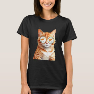 Cyprus Cat Lover Cyprus Flag Sunglasses T-Shirt