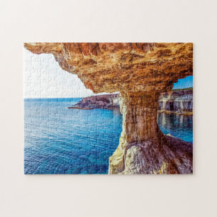 Cyprus Cavo greko Sea Caves Cyprus. Jigsaw Puzzle