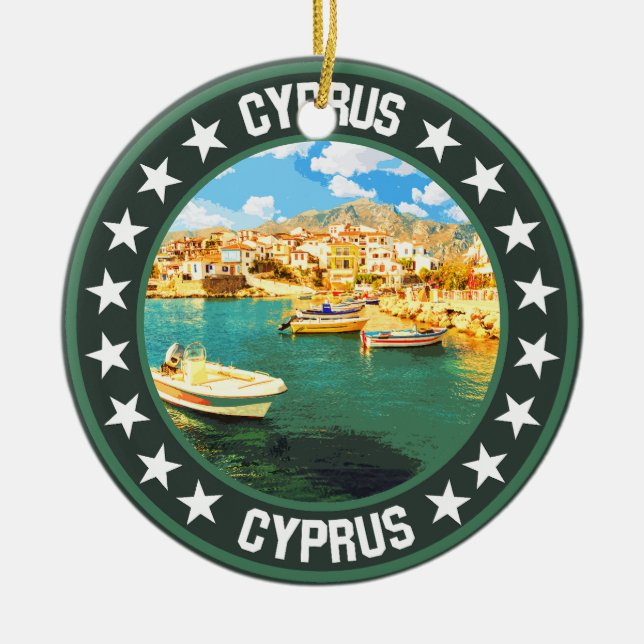 Cyprus                                             ceramic tree decoration (Front)