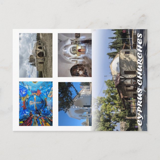 Cyprus churches postcard (Front)