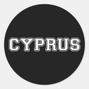 Cyprus Classic Round Sticker