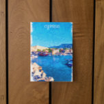 Cyprus Coastal Scenery Travel Postcard<br><div class="desc">Colourful and customisable cyprus postcard artwork featuring the breathtaking mediterranean  scenery of the island. Makes a great  souvenir for every tourist of this popular eurpean travel destination.</div>