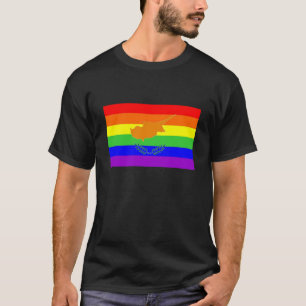 cyprus country gay proud rainbow flag homosexual T-Shirt