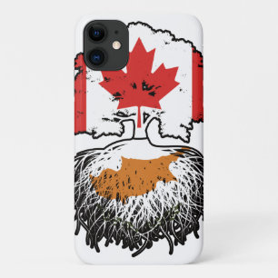 Cyprus Cypriot Canadian Canada Tree Roots Flag iPhone 11 Case