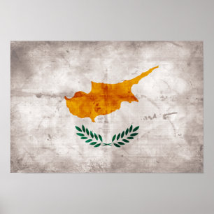 Cyprus; Cypriot Flag Poster