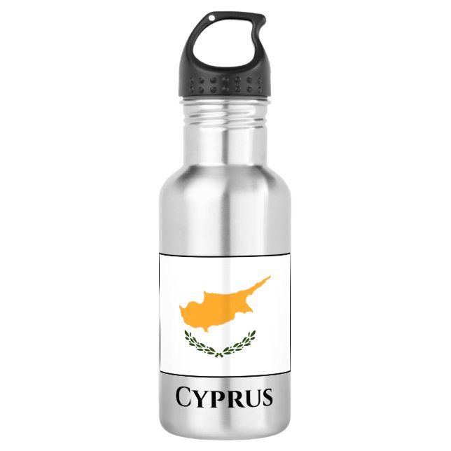 Cyprus Flag 532 Ml Water Bottle (Front)
