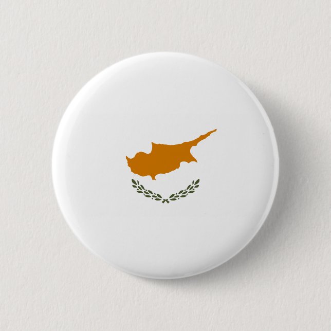 Cyprus Flag 6 Cm Round Badge (Front)