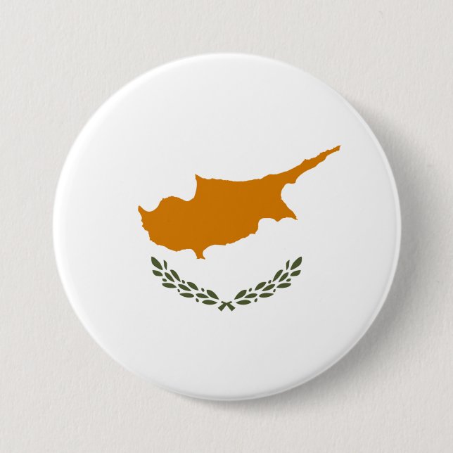 Cyprus Flag 7.5 Cm Round Badge (Front)