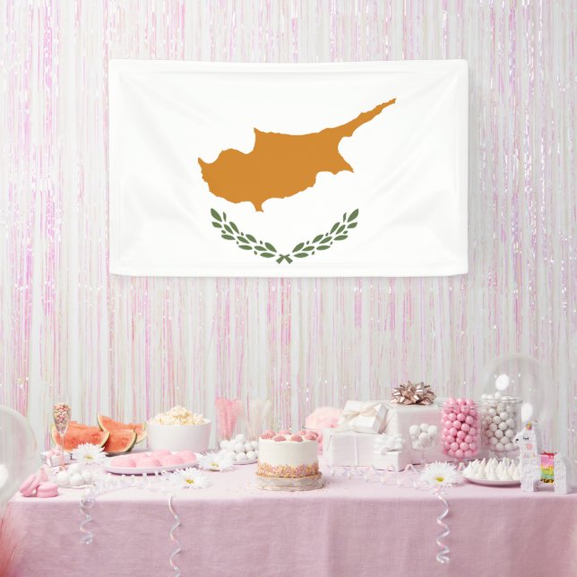 Cyprus flag banner (Party)