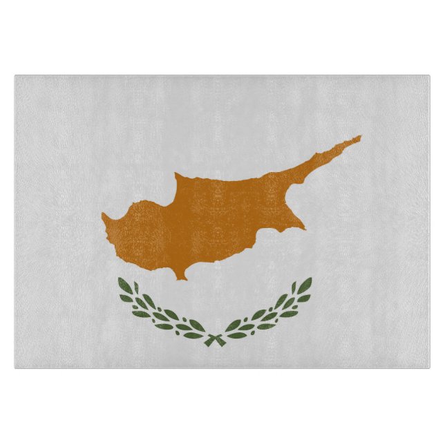 Cyprus flag cutting board (Front)