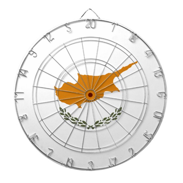 Cyprus Flag Dartboard (Front)