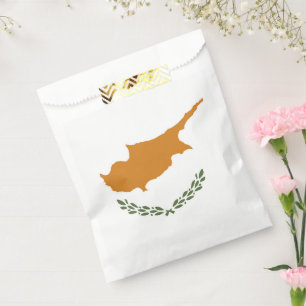 Cyprus flag favour bags