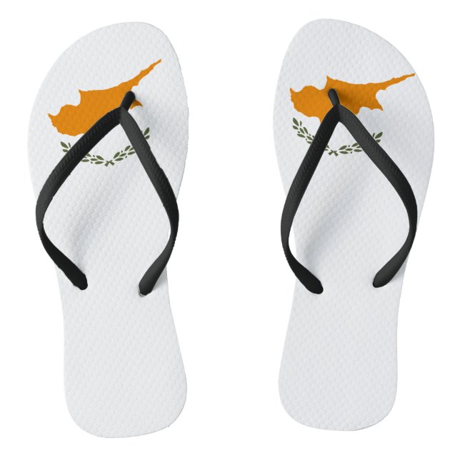 Cyprus Flag Flip Flops (Footbed)