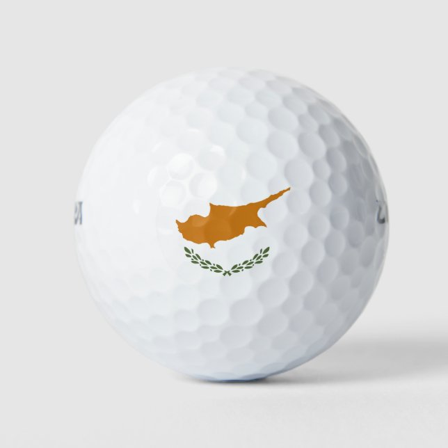 Cyprus flag golf balls (Front)