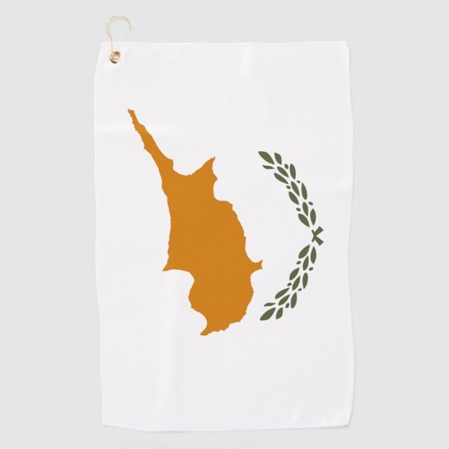 Cyprus Flag Golf Towel (Front)