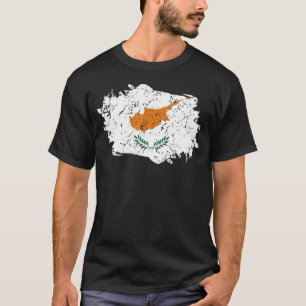 Cyprus Flag Grunge Country Flag Cyprus T-Shirt