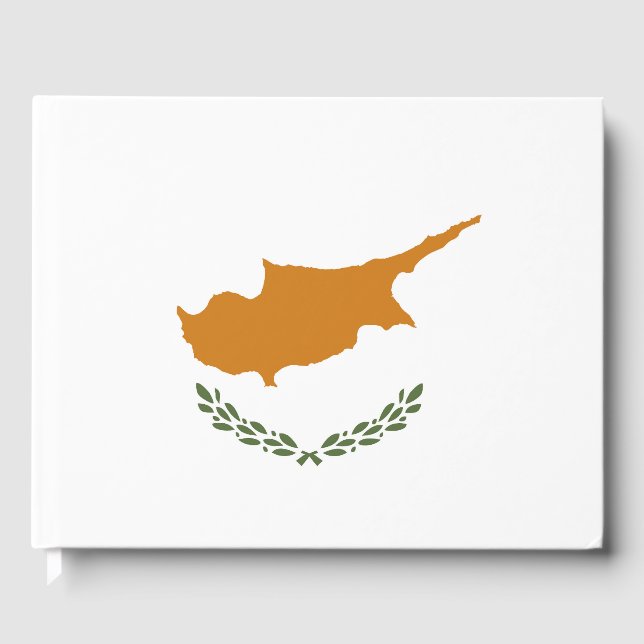 Cyprus flag guest book (Front)