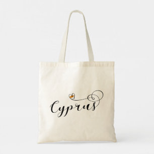 Cyprus Flag Heart, Cypriot Tote Bag