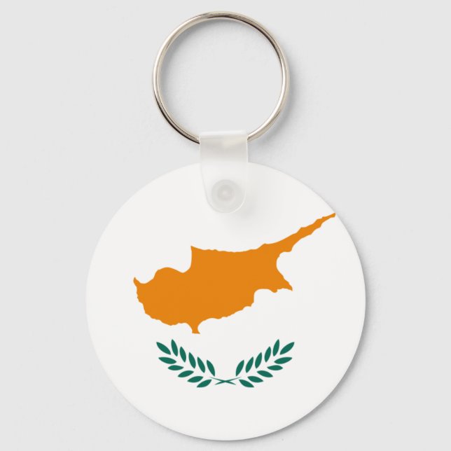 Cyprus Flag Key Ring (Front)