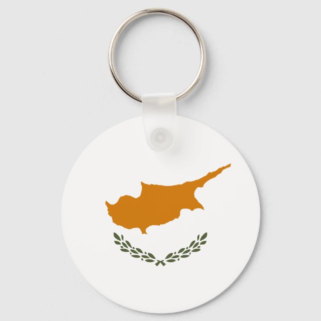 Cyprus Flag Key Ring (Front)