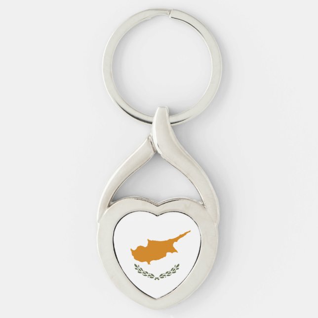 Cyprus Flag Key Ring (Front)