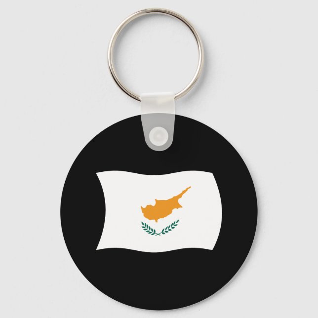 Cyprus Flag Keychain (Front)
