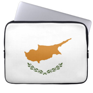 Cyprus flag laptop sleeve