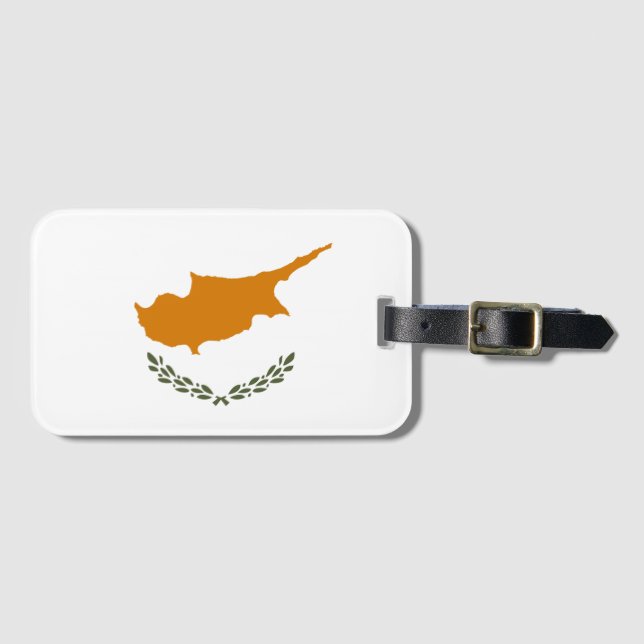 Cyprus Flag Luggage Tag (Front Horizontal)