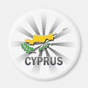 Cyprus Flag Map 2.0 Magnet