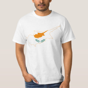 Cyprus Flag map CY T-Shirt