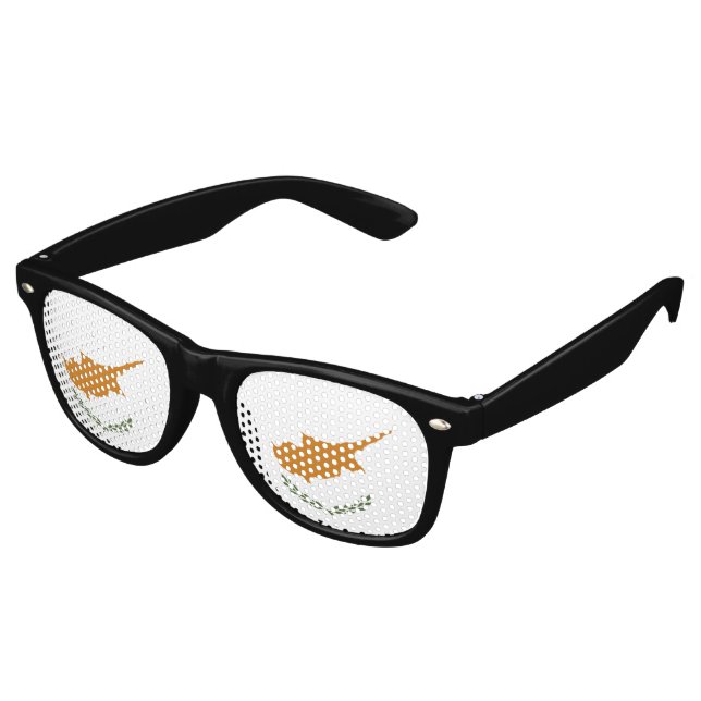 Cyprus flag retro sunglasses (Angled)