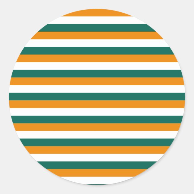 Cyprus flag stripes classic round sticker (Front)