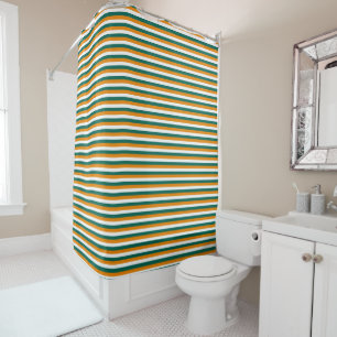 Cyprus flag stripes country symbol pattern lines shower curtain