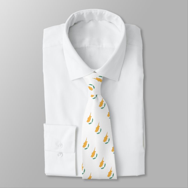 Cyprus Flag Tie (Tied)