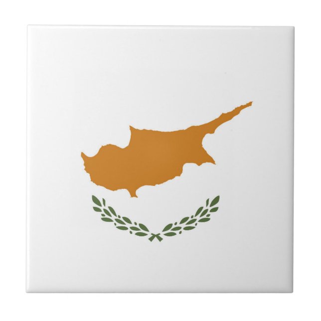 Cyprus flag tile (Front)