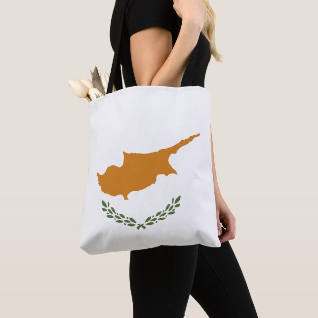 Cyprus flag tote bag (Close Up)