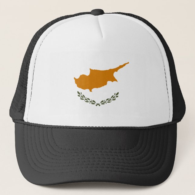 Cyprus Flag Trucker Hat (Front)