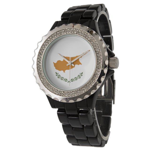 Cyprus flag watch (Angled)