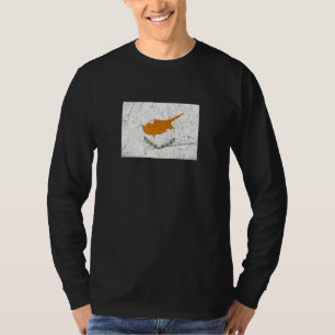 Cyprus Flag With Vintage Cypriot National Colours T-Shirt