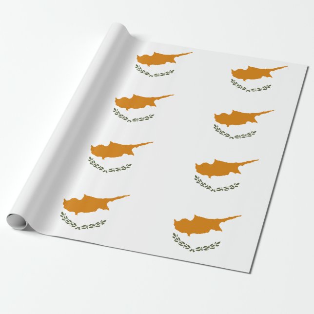 Cyprus Flag Wrapping Paper (Unrolled)