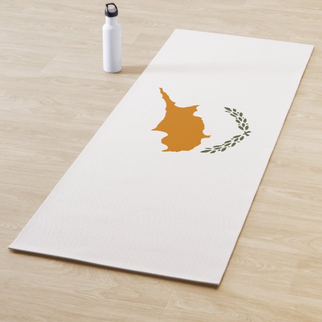 Cyprus Flag Yoga Mat (In Situ)