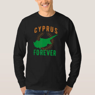 Cyprus Forever Cypriot Country Island Map Outline T-Shirt