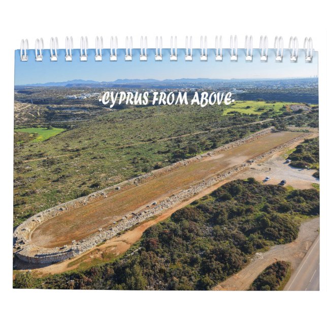 Cyprus from above Calendar (Back)