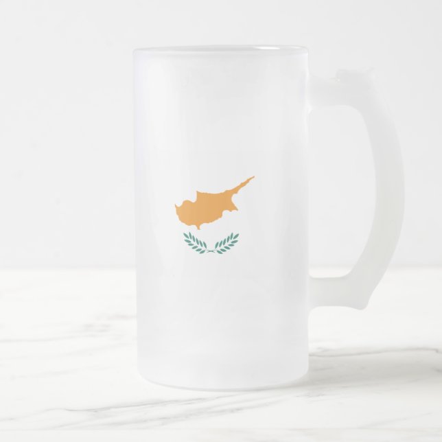 cyprus frosted glass beer mug (Right)