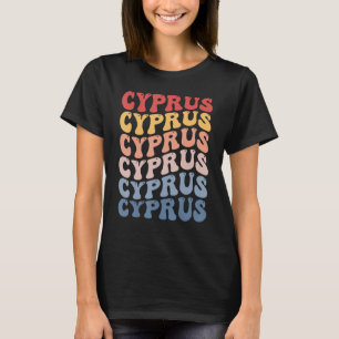 Cyprus Groovy Retro Cypriot T-Shirt