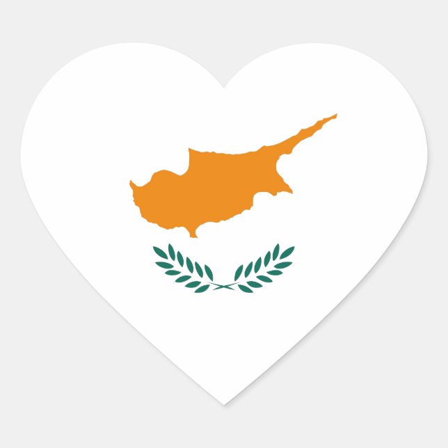 CYPRUS HEART STICKER (Front)